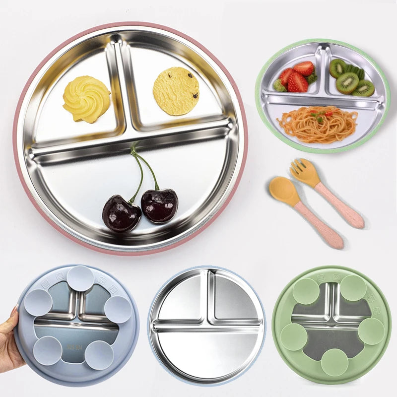 Little Plate stainless steel divided kids plate