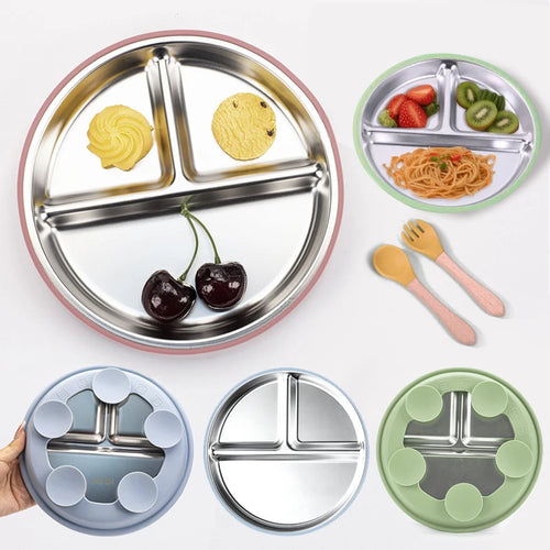 Little Plate stainless steel divided kids plate